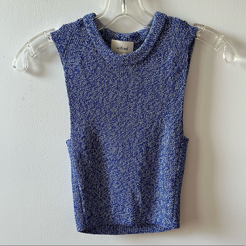 Aritzia Wilfred Cropped Muscle Tee Sweater Top, XXS